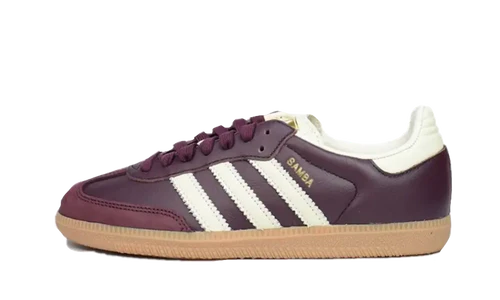 adidas Samba OG Maroon Gold Metallic (Women's)