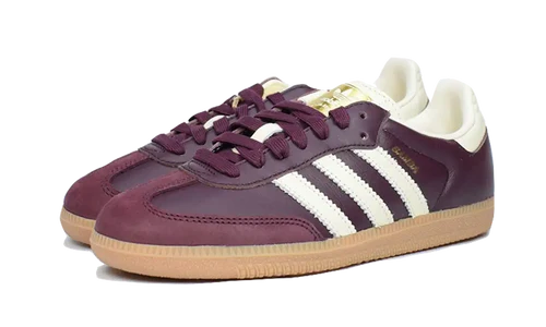 adidas Samba OG Maroon Gold Metallic (Women's) (ID0477) | TheSneakerWay