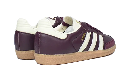 adidas Samba OG Maroon Gold Metallic (Women's) (ID0477) | TheSneakerWay