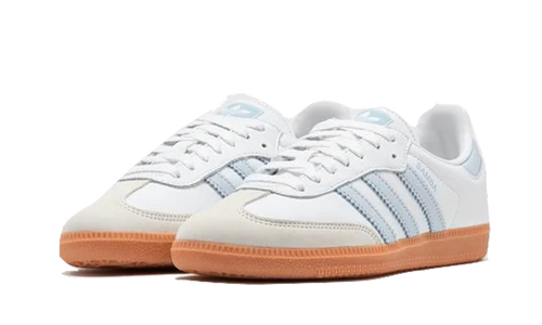 adidas Samba OG White Halo Blue Gum (Women's) (IE0877) | TheSneakerWay