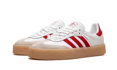 adidas Sambae White Better Scarlet Gum (Women's) (ID0438) | TheSneakerWay