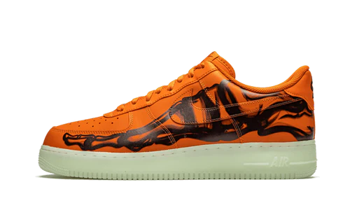 Nike Air Force 1 Low Orange Skeleton Halloween (2020)