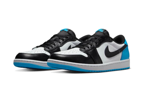 Jordan 1 Retro Low OG Black Dark Powder Blue (CZ0790-104) | TheSneakerWay