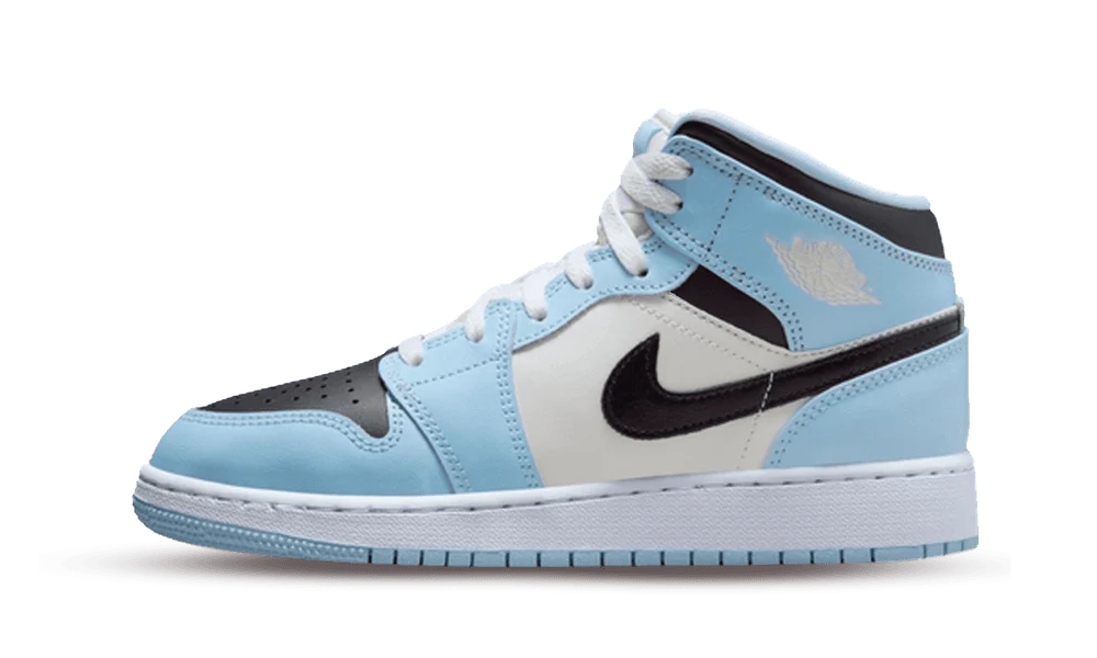 Jordan 1 Mid Ice Blue (2022) (GS) (555112-401) | TheSneakerWay