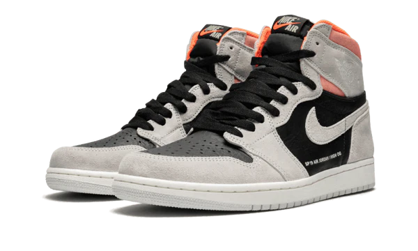 Jordan 1 Retro High Neutral Grey Hyper Crimson (555088-018) | TheSneakerWay