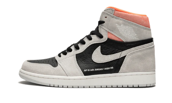 Jordan 1 Retro High Neutral Grey Hyper Crimson (555088-018) | TheSneakerWay