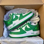 Louis Vuitton Nike Air Force 1 Low By Virgil Abloh White Green (1A9VAU) | TheSneakerWay