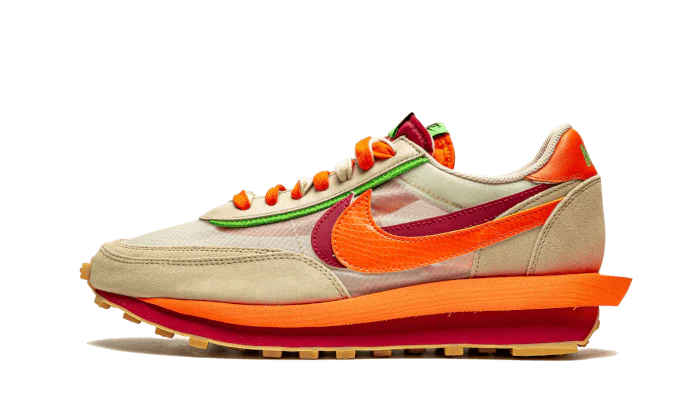 Nike LD Waffle sacai CLOT Kiss of Death Net Orange Blaze