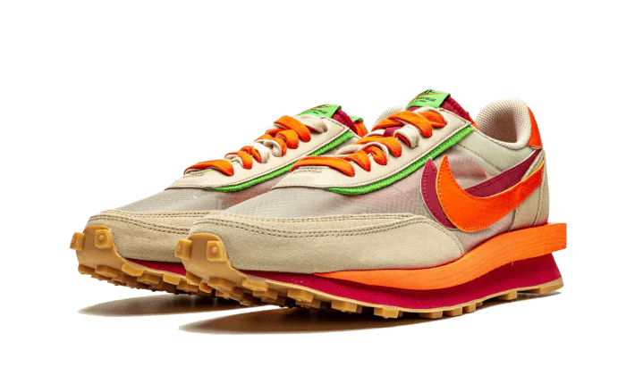 Nike LD Waffle sacai CLOT Kiss of Death Net Orange Blaze (DH1347-100) | TheSneakerWay