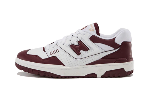 New Balance 550 White Burgundy (BB550BZ1) | TheSneakerWay