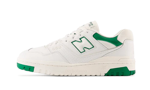 New Balance 550 White Classic Green