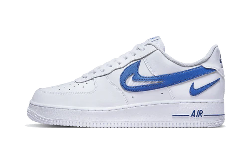 Nike Air Force 1 Low '07 FM Cut Out Swoosh White Game Royal
