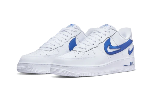 Nike Air Force 1 Low '07 FM Cut Out Swoosh White Game Royal (DR0143-100) | TheSneakerWay