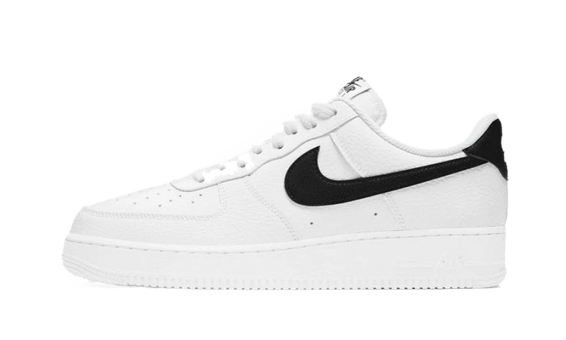 Nike Air Force 1 Low '07 White Black Pebbled Leather