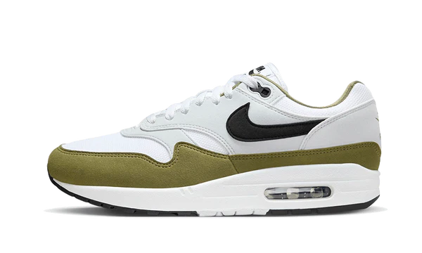 Nike Air Max 1 White Black Medium Olive