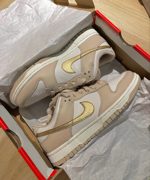 Nike Dunk Low Phantom Metallic Gold (Women's) (DX5930-001) | TheSneakerWay