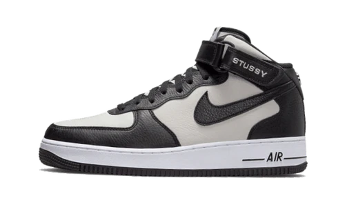 Nike Air Force 1 Mid Stussy Light Bone Black