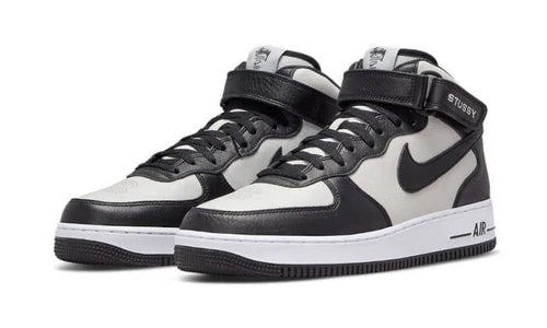 Nike Air Force 1 Mid Stussy Light Bone Black (DJ7840-002) | TheSneakerWay