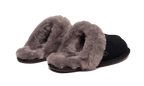 UGG Scuffette II Slipper Black Grey (Women's) (1106872-BCGR) | TheSneakerWay